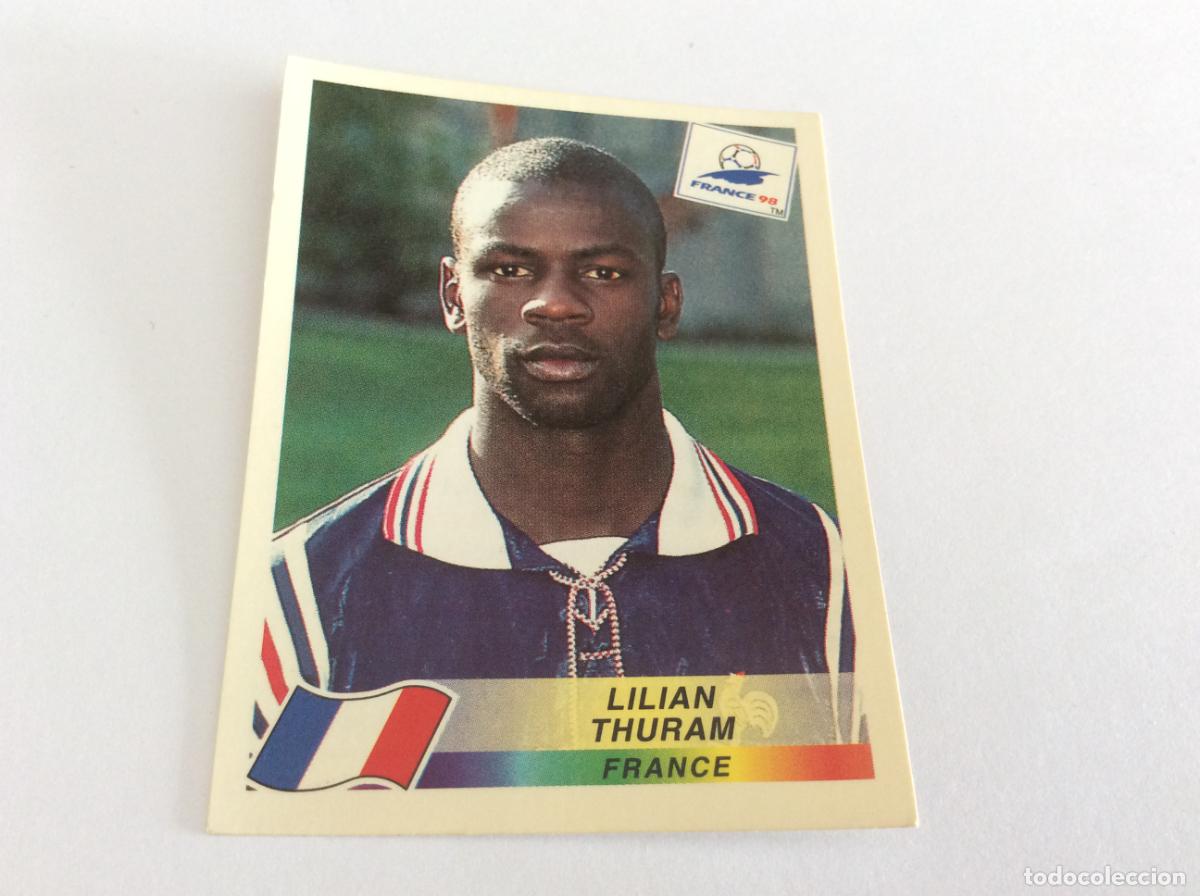 Cromos de F&uacute;tbol: 159 Liliam Thuram Francia CROMO STICKER Francia 1998 PANINI