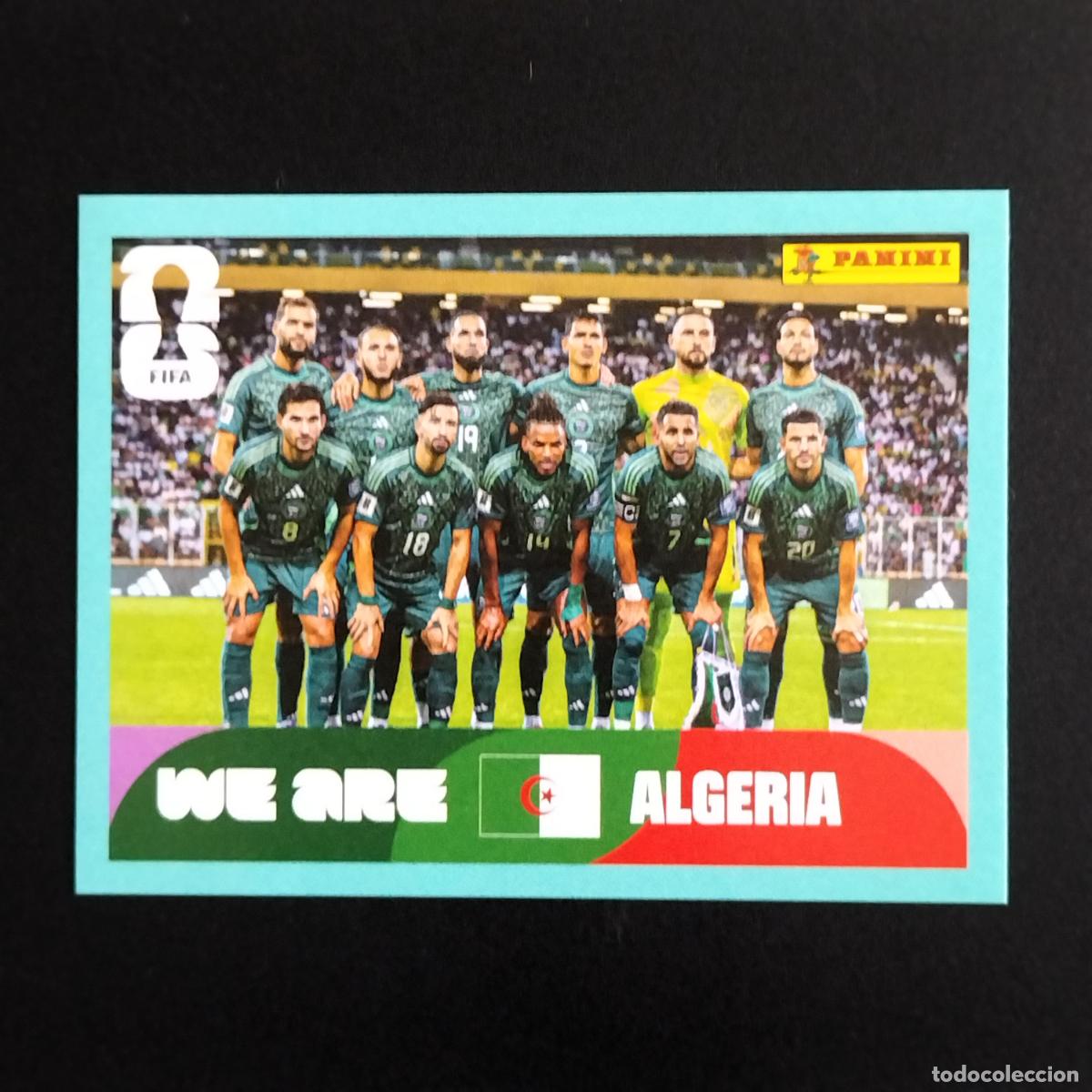 Cromos de F&uacute;tbol: ALG 13 SELECCION EQUIPO ARGELIA CROMOS STICKER MUNDIAL 26 2026 FIFA WORLD CUP PANINI