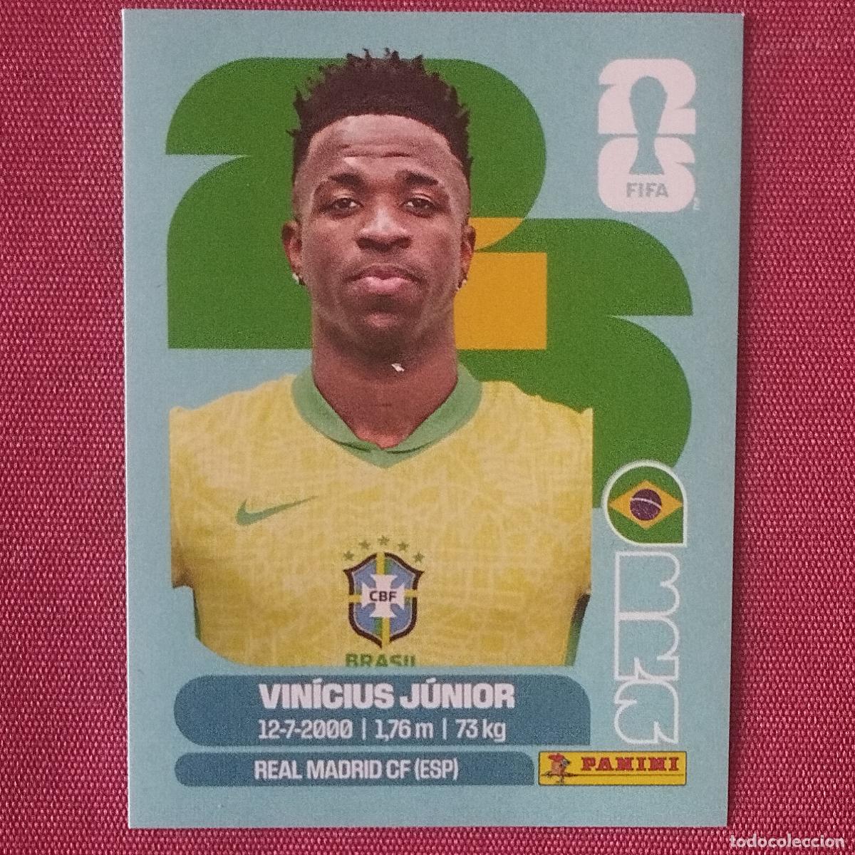Cromos de F&uacute;tbol: VINICIUS JUNIOR - BRASIL - BRA 14 - MUNDIAL DE FUTBOL - FIFA WORLD CUP - 2026