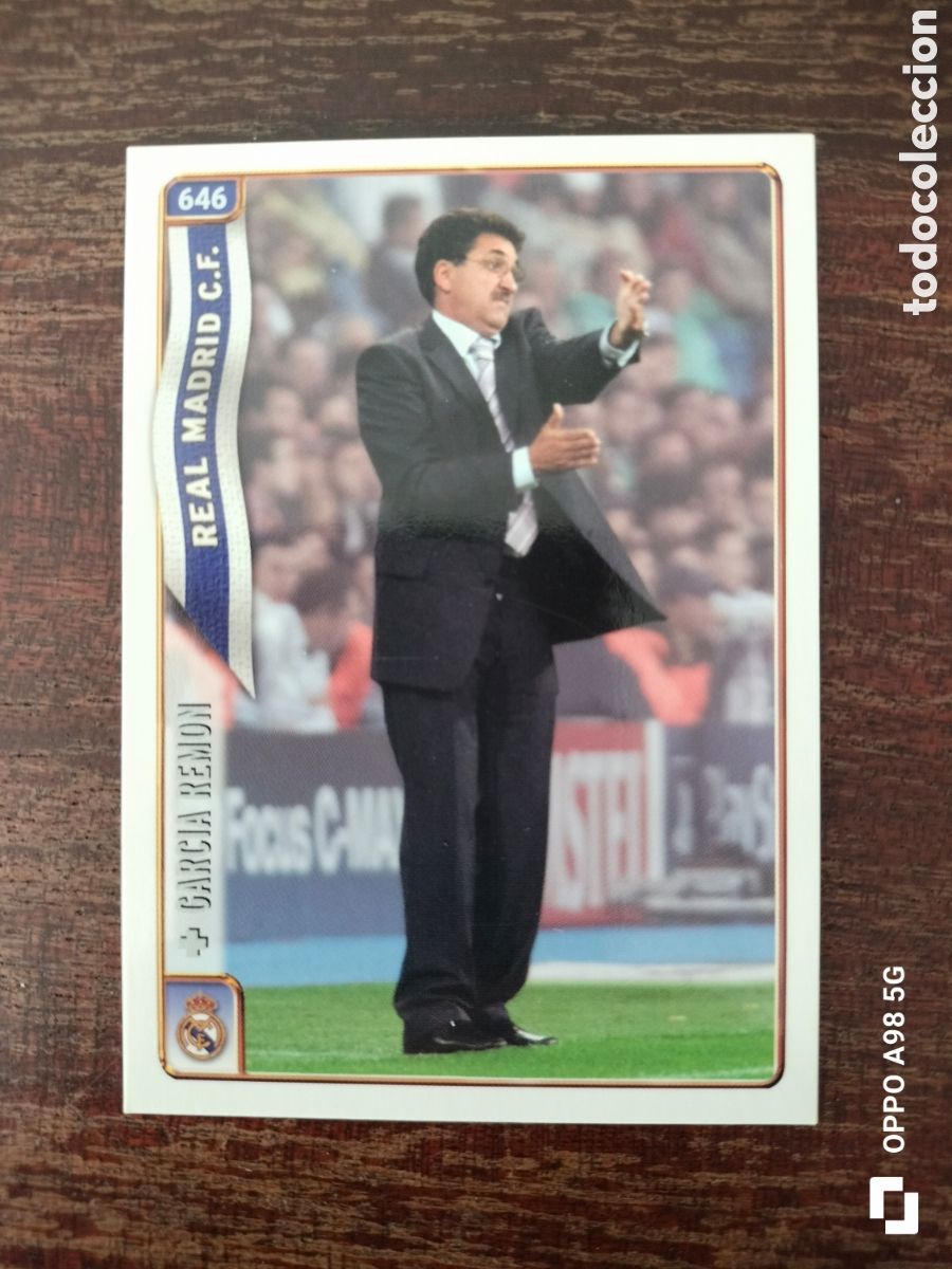 Cromos de F&uacute;tbol: Cromo 646 Garc&iacute;a Remon Real Madrid Mundicromo las fichas de la liga 2004 2005 04 05