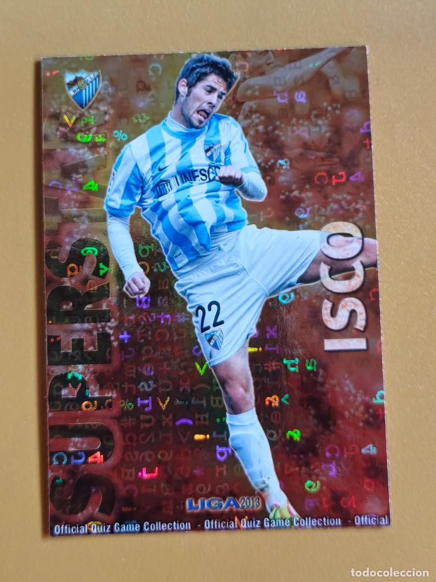 Football Stickers: isco, liga 2013 superstar. brillo letras