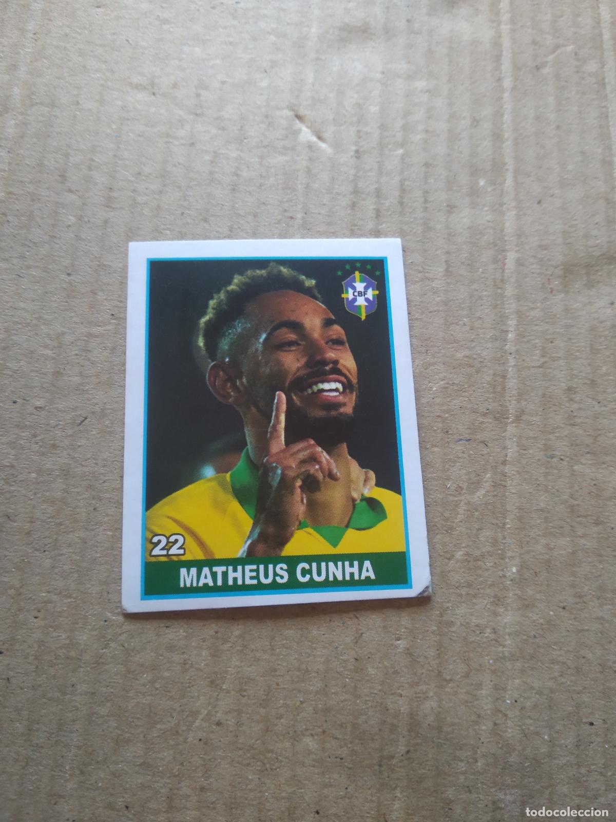 Cromos de Futebol: 22 MATHEUS CUNHA BRASIL CROMO FUTBOL MUNDIAL 2022 WORLD CUP COPA DEL MUNDO EDITADO EN BRASIL