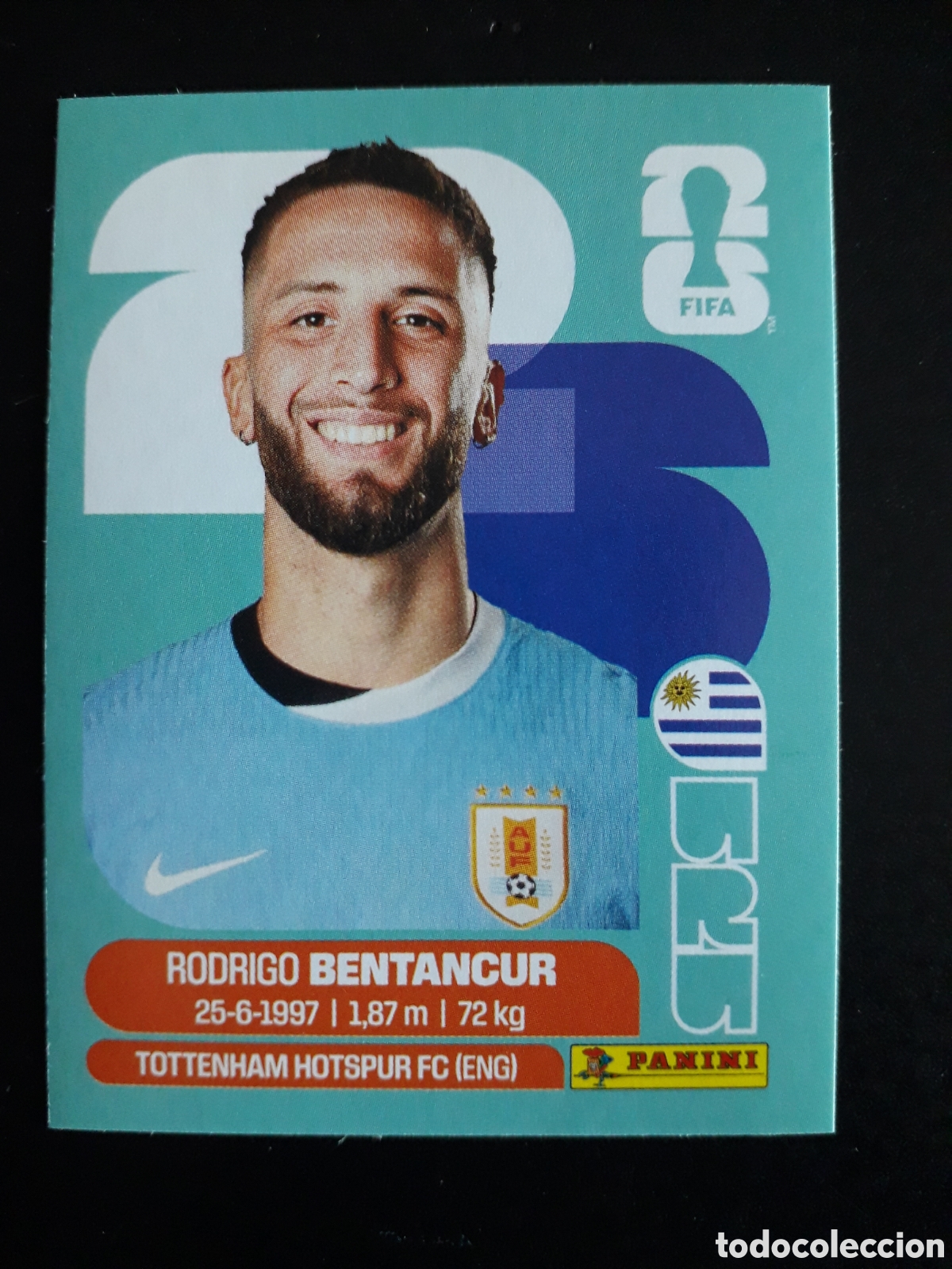 Football Stickers: BENTANCUR URUGUAY URU 12 MUNDIAL F&Uacute;TBOL 2026 FIFA WORLD CUP PANINI SIN PEGAR PEDIDO M&Iacute;NIMO 3&euro;