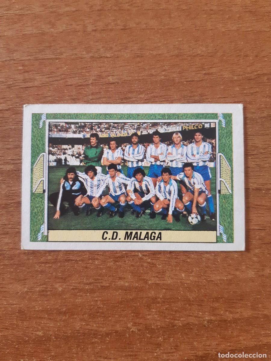 Cromos de f&uacute;tbol: Alineaci&oacute;n CD M&aacute;laga liga 84-85 ESTE. Nunca pegado, sin pegar