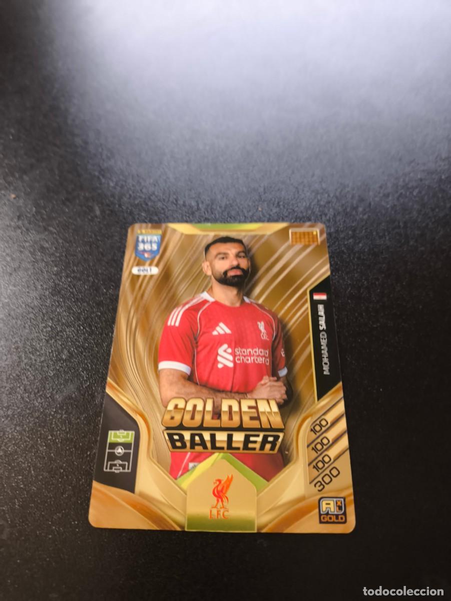 Figurine di Calcio: GOL1 Mohamed Salah LIVERPOOL GOLDEN BALLER PANINI ADRENALYN XL FIFA 365 2025 2026 NO LIGA ESTE
