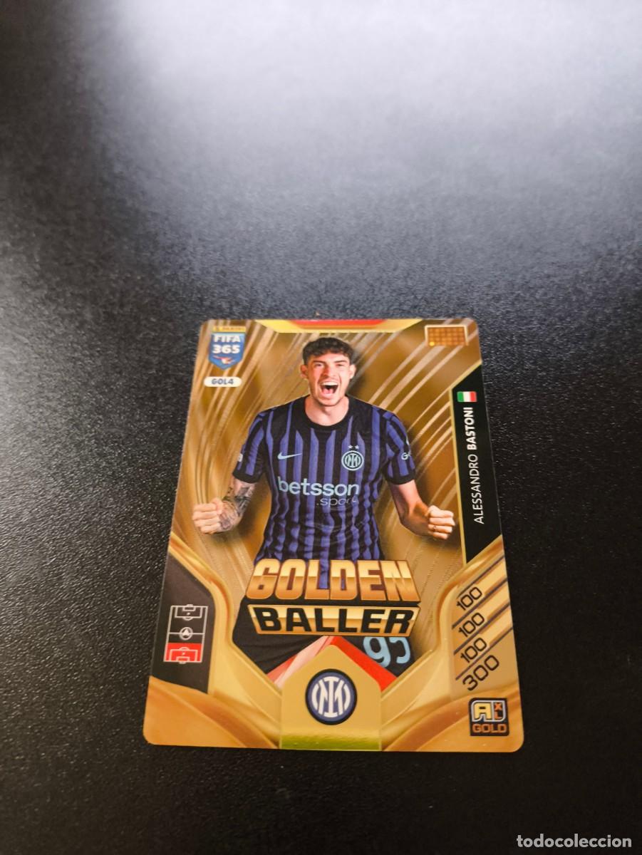 Figurine di Calcio: GOL4 Alessandro Bastoni INTER MILAN GOLDEN BALLER PANINI ADRENALYN FIFA 365 2025 2026 NO LIGA ESTE