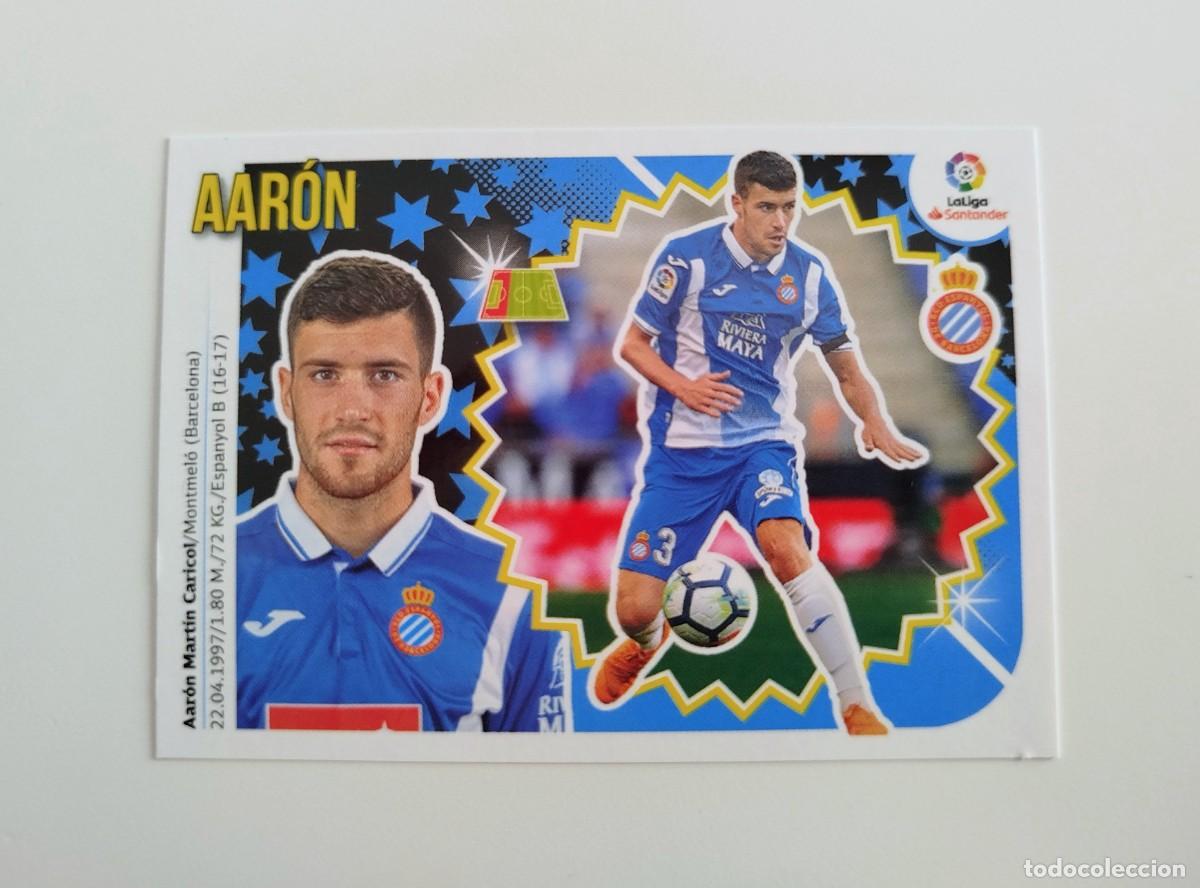 Fu&szlig;ball-Sticker: Aar&oacute;n 7A SIN PEGAR NUNCA PEGADO RCD Espanyol Espa&ntilde;ol Liga Ediciones Este 18 19 / 2018 2019