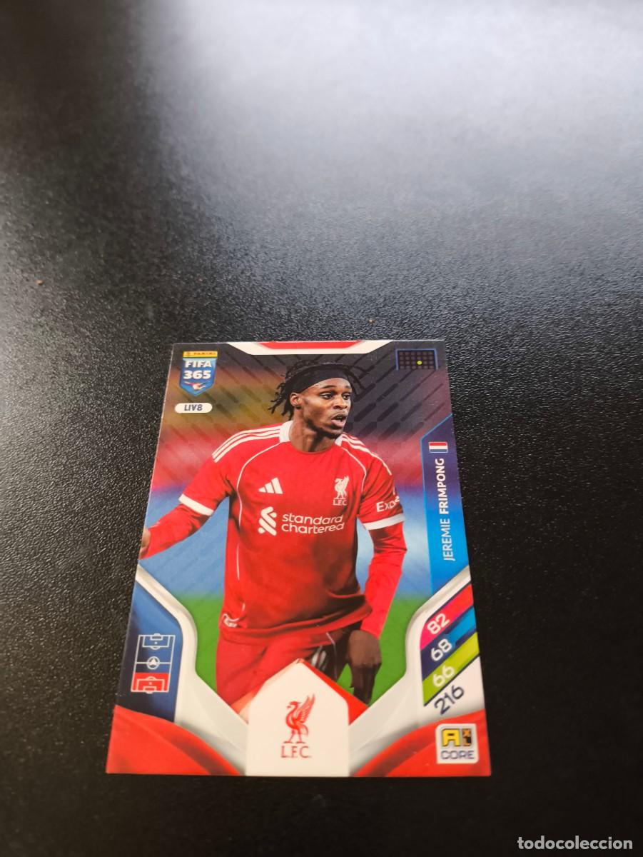 Fu&szlig;ball-Sticker: LIV8 Jeremie Frimpong LIVERPOOL PANINI ADRENALYN FIFA 365 2025 2026 NO LIGA ESTE