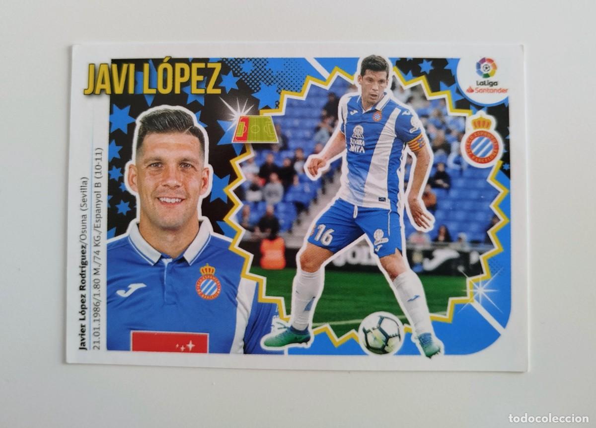 Fu&szlig;ball-Sticker: Javi L&oacute;pez 3 SIN PEGAR NUNCA PEGADO RCD Espanyol Espa&ntilde;ol Liga Ediciones Este 18 19 / 2018 2019
