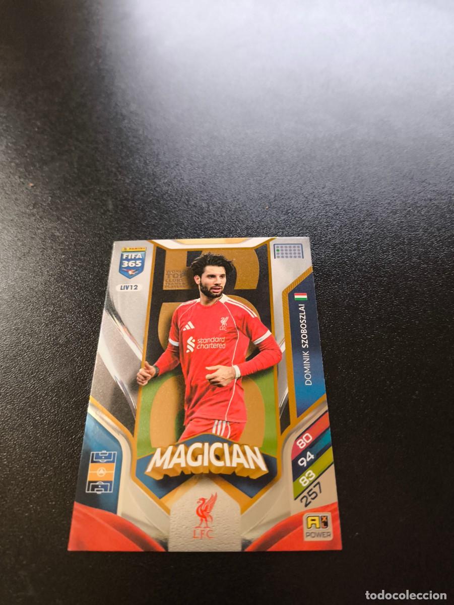 Football Stickers: LIV12 Dominik Szoboszlai MAGICIAN LIVERPOOL PANINI ADRENALYN FIFA 365 2025 2026 NO LIGA ESTE