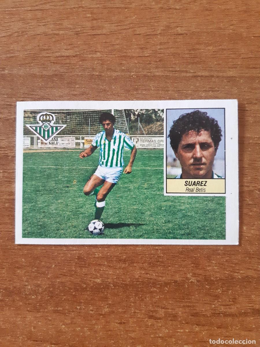 Fu&szlig;ball-Sticker: Su&aacute;rez (Betis) liga 84-85 ESTE. Nunca pegado, sin pegar