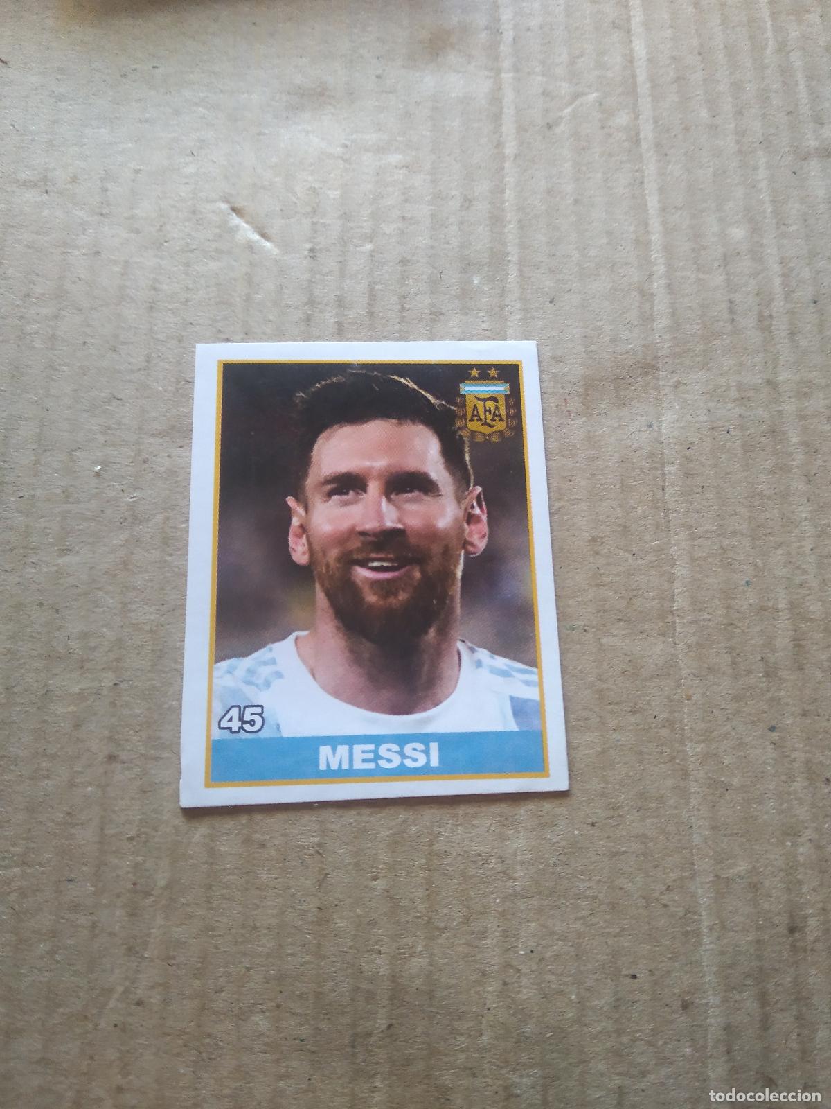 Cromos de f&uacute;tbol: 45 MESSI ARGENTINA CROMO FUTBOL MUNDIAL 2022 WORLD CUP COPA DEL MUNDO EDITADO EN BRASIL
