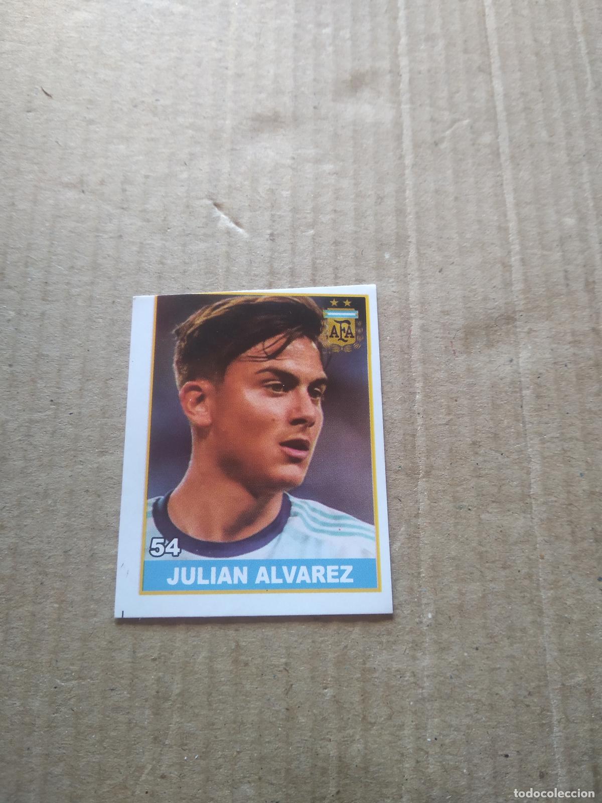 Cromos de Futebol: 54 JULIAN ALVAREZ DYBALA ERROR ARGENTINA CROMO FUTBOL MUNDIAL 2022 WORLD CUP EDITADO EN BRASIL