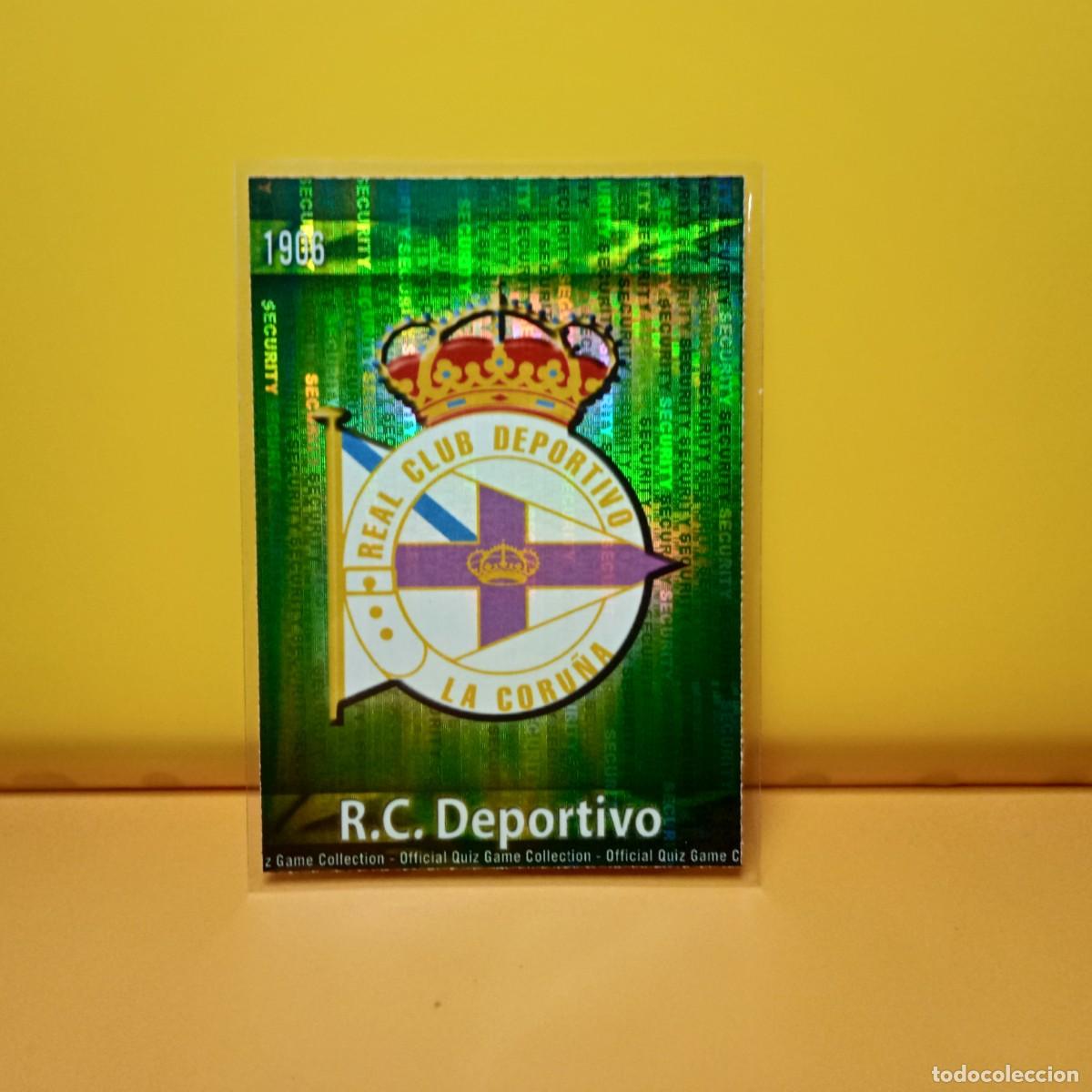 Figurine di Calcio: ESCUDO SECURITY DEPORTIVO LA CORU&Ntilde;A 163, MUNDICROMO LIGA 2009 2010 09/10