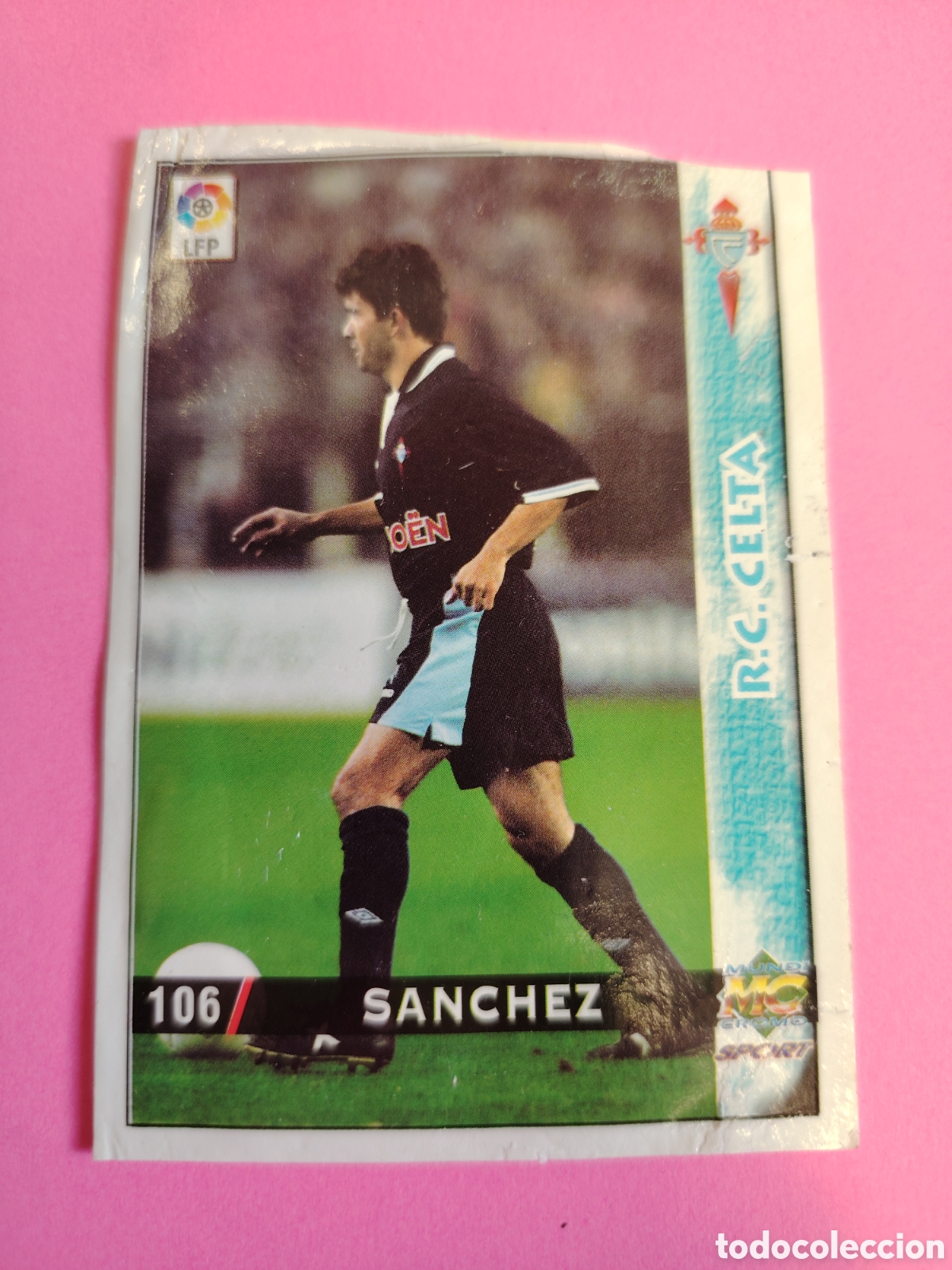 Football Stickers: CELTA-N&deg;106-SANCHEZ-MUNDICROMO FICHAS DE LA LIGA 1998 1999 98 99