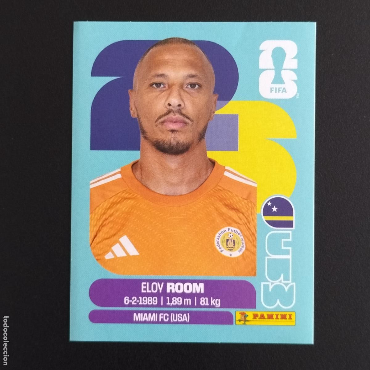 Football Stickers: CUW 2 ELOY ROOM CURA&Ccedil;AO CROMOS STICKER MUNDIAL 26 2026 FIFA WORLD CUP PANINI