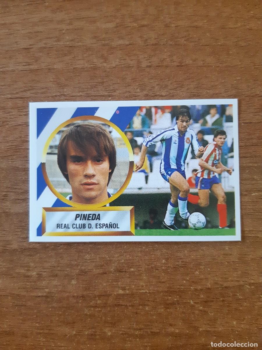 Cromos de F&uacute;tbol: N&deg;16# Pineda (Espa&ntilde;ol) liga 88-89 ESTE. Nunca pegado, sin pegar