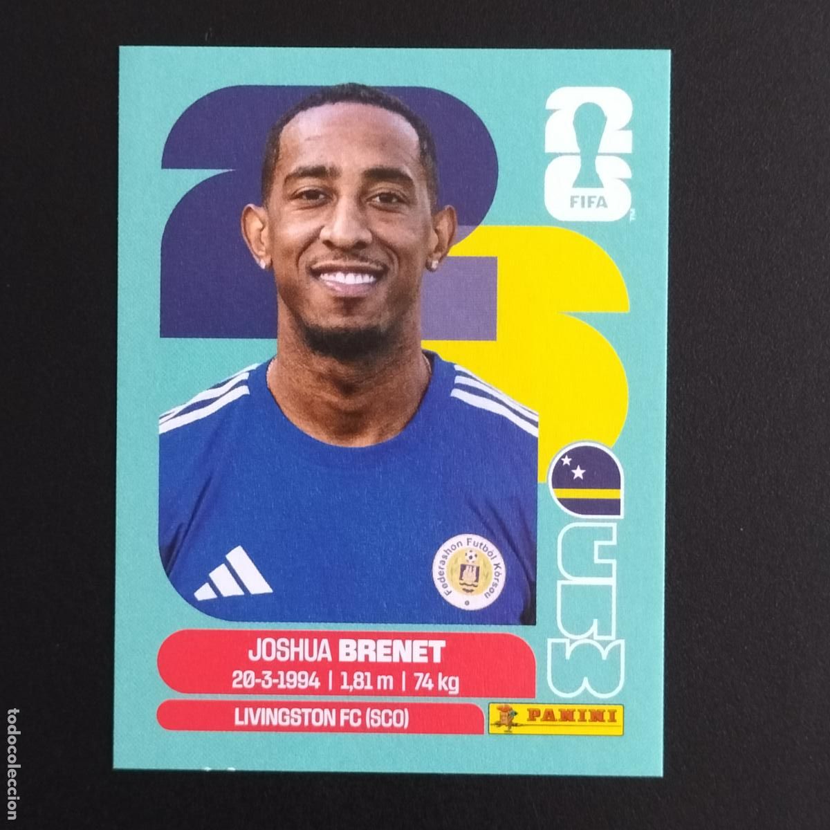 Cromos de F&uacute;tbol: CUW 6 JOSHUA BRENET CURA&Ccedil;AO CROMOS STICKER MUNDIAL 26 2026 FIFA WORLD CUP PANINI