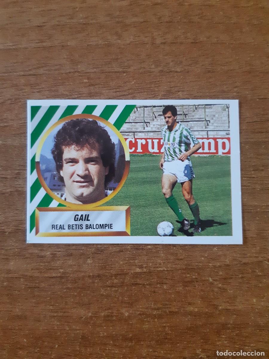 Cromos de F&uacute;tbol: N&deg;6 Gail (Betis) liga 88-89 ESTE. Nunca pegado, sin pegar