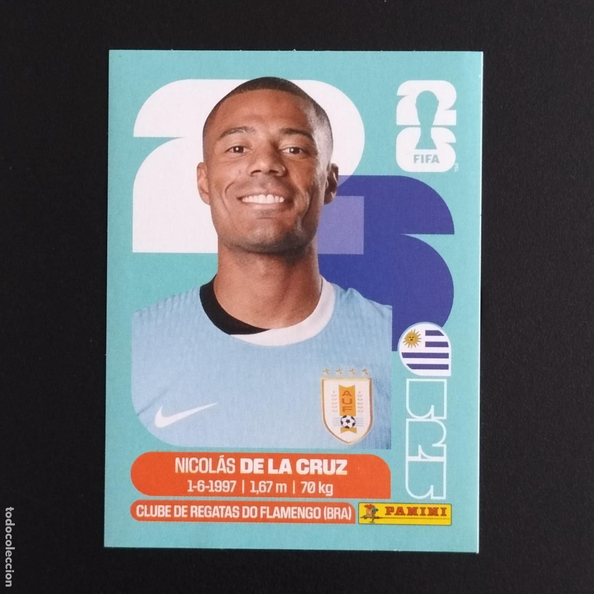 Cromos de F&uacute;tbol: URU 15 NICOLAS DE LA CRUZ URUGUAY CROMOS STICKER MUNDIAL 26 2026 FIFA WORLD CUP PANINI