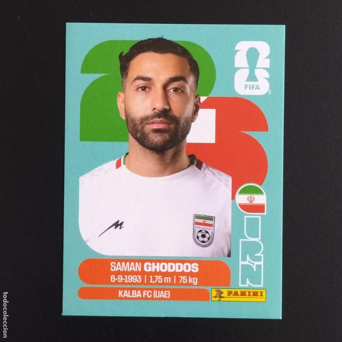 Figurine di Calcio: IRN 12 SAMAN GHODDOS IRAN CROMOS STICKER MUNDIAL 26 2026 FIFA WORLD CUP PANINI