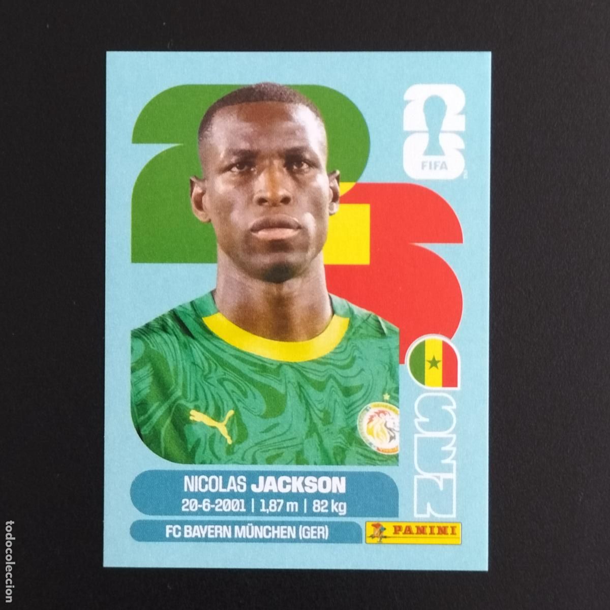 Cromos de F&uacute;tbol: SEN 19 NICOLAS JACKSON SENEGAL CROMOS STICKER MUNDIAL 26 2026 FIFA WORLD CUP PANINI