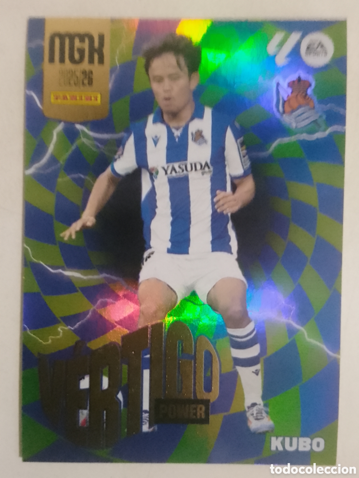 Cromos de Futebol: Megacracks 2025/26 P 384 Kubo &bull; Real Sociedad. V&Eacute;RTIGO POWER.