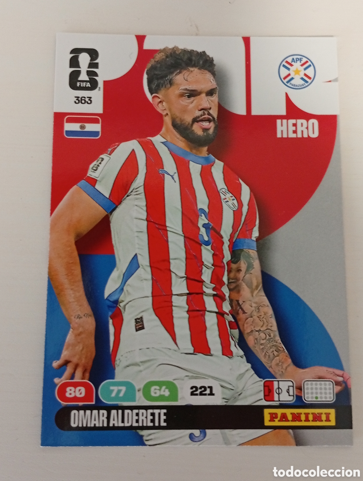 Cromos de F&uacute;tbol: 363 Omar Alderete PARAGUAY ADRENALYN MUNDIAL FIFA WORLD CUP 2026 PANINI NO LIGA ESTE