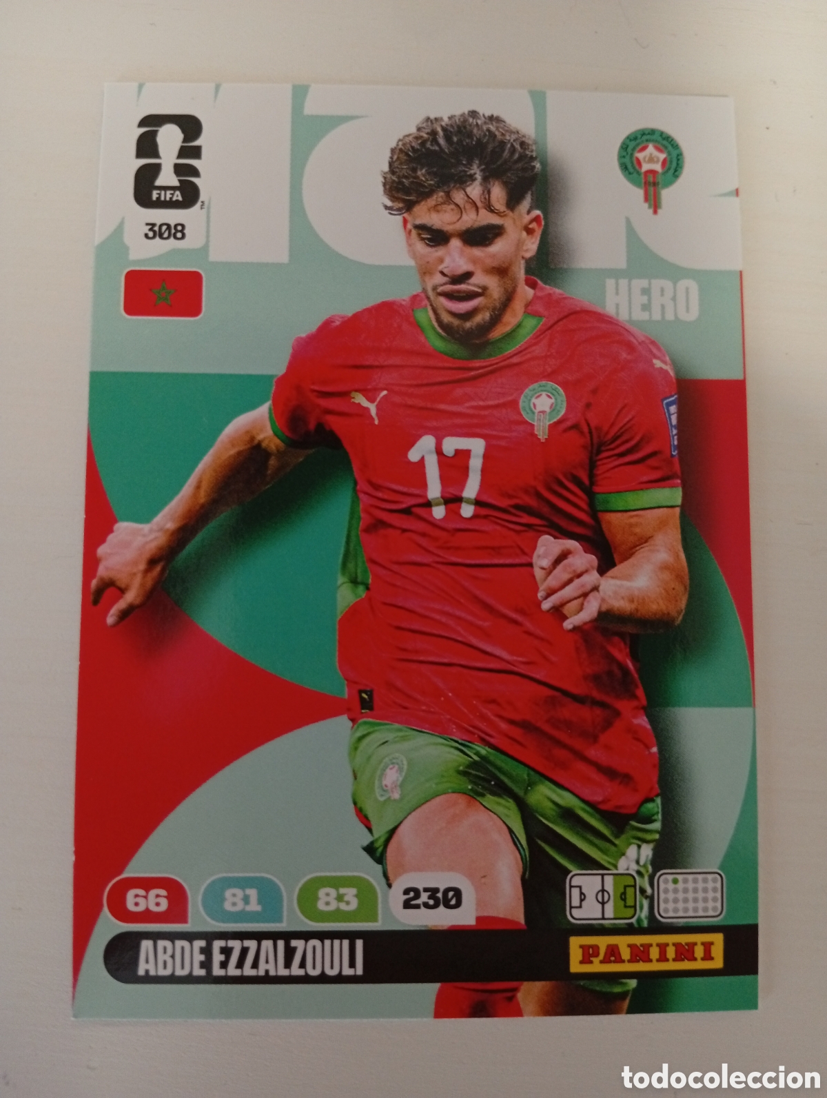 Cromos de F&uacute;tbol: FIFA WORLD CUP 2026 PANINI ADRENALYN XL 308 ABDE EZZALZOULI - HERO MARRUECOS