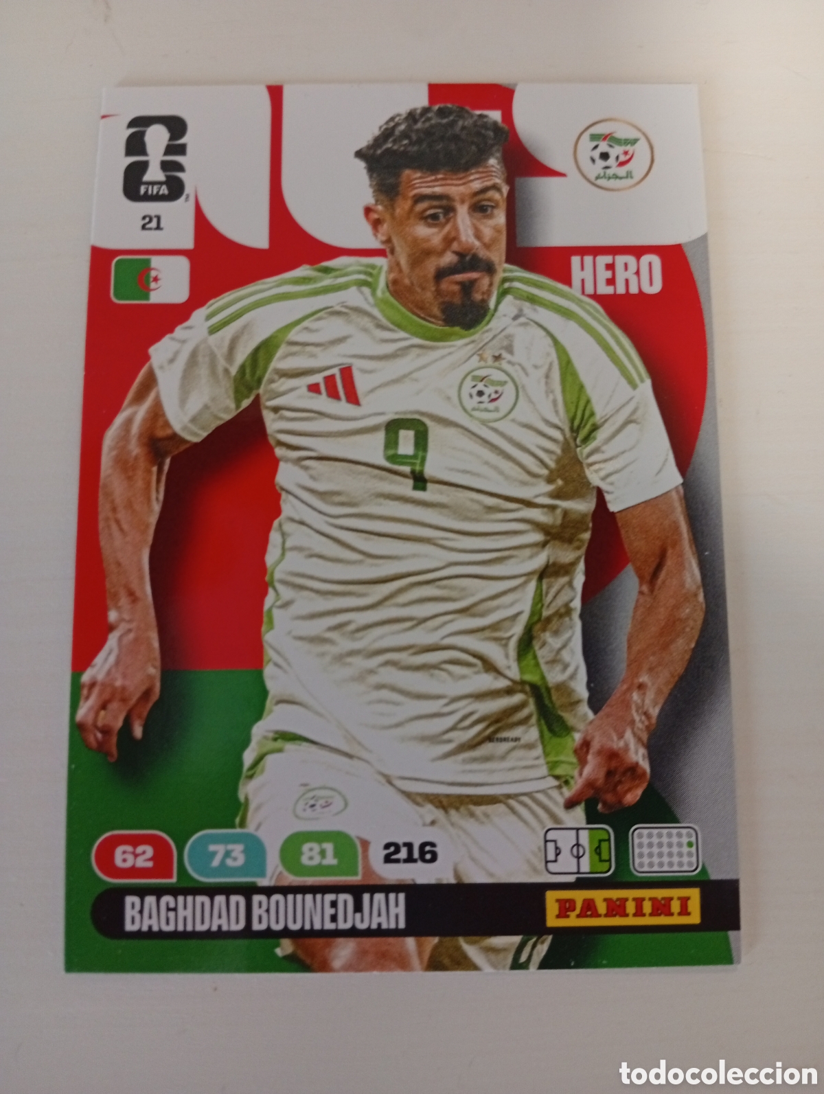 Cromos de F&uacute;tbol: 21 BAGHDAD BOUNEDJAH ARGELIA ADRENALYN MUNDIAL FIFA WORLD CUP 2026 PANINI