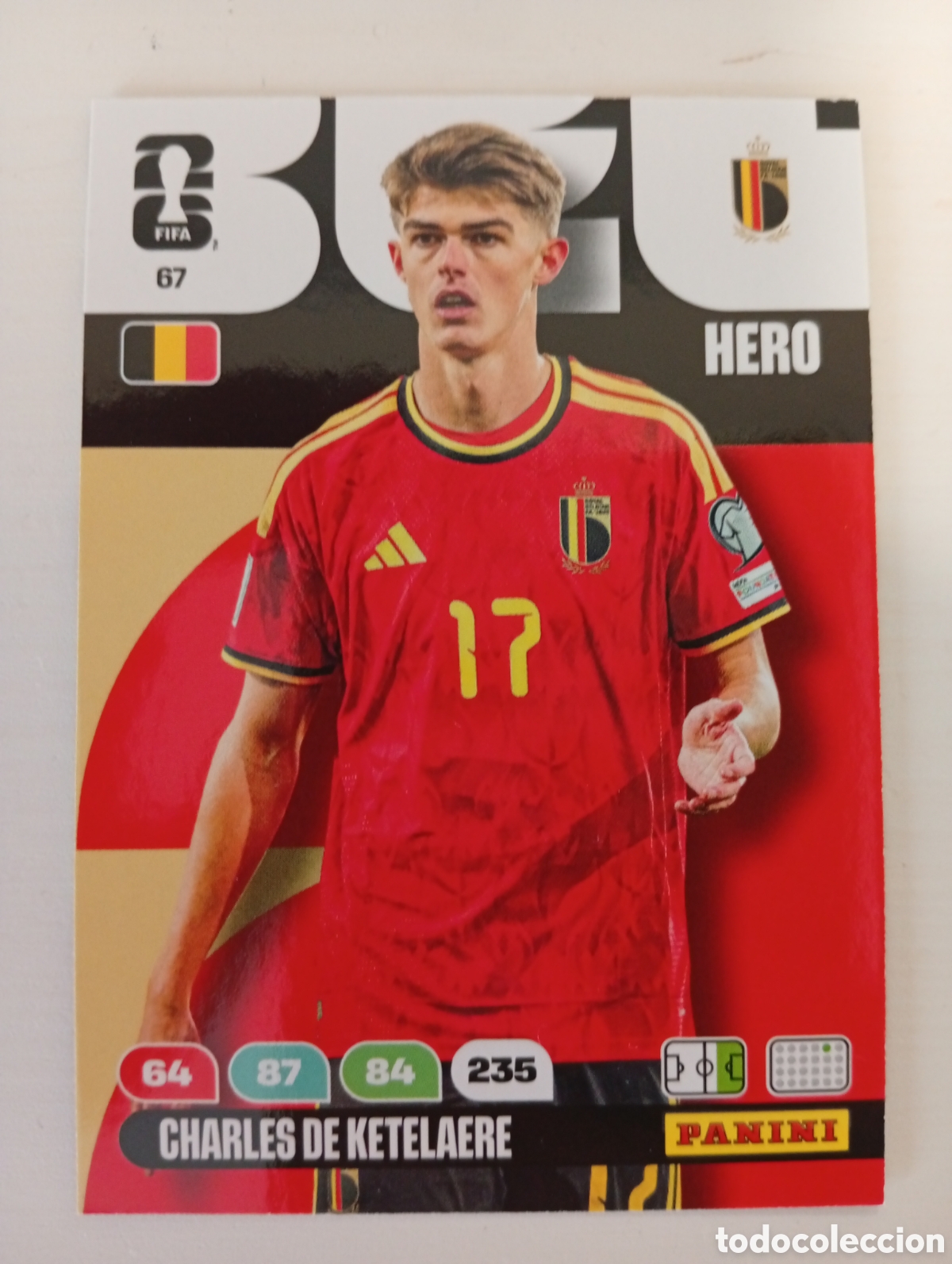 Cromos de F&uacute;tbol: 67 CHARLES DE KETELAERE B&Eacute;LGICA ADRENALYN MUNDIAL FIFA WORLD CUP 2026 PANINI