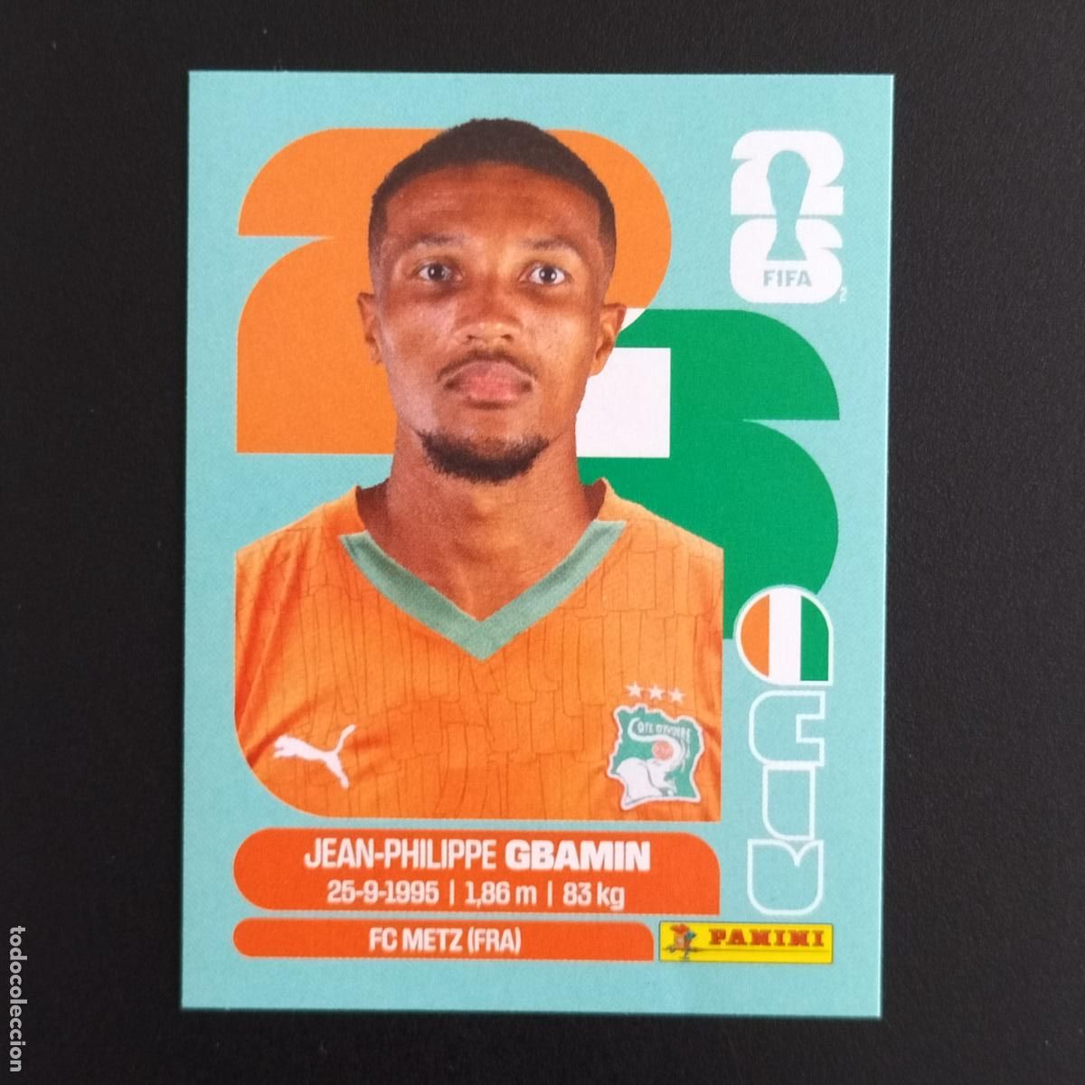 Cromos de F&uacute;tbol: CIV 14 JEAN-PHILIPPE GBAMIN COSTA DE MARFIL CROMOS STICKER MUNDIAL 26 2026 FIFA WORLD CUP PANINI