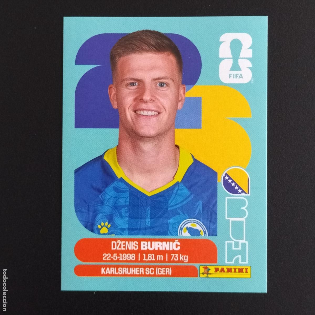 Cromos de F&uacute;tbol: BIH 14 DZENIS BURNIC BOSNIA HERZEGOVINA CROMOS STICKER MUNDIAL 26 2026 FIFA WORLD CUP PANINI