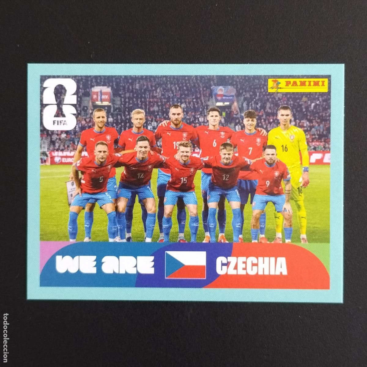 Cromos de F&uacute;tbol: CZE 13 SELECCION EQUIPO REPUBLICA CHECA CROMOS STICKER MUNDIAL 26 2026 FIFA WORLD CUP PANINI