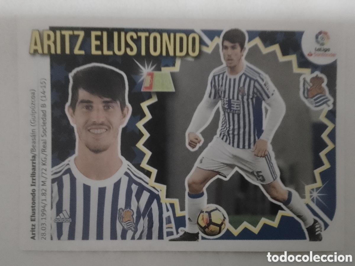 Cromos de F&uacute;tbol: Colecciones Este 2018-19 n&deg; 3 B Aritz Elustondo &bull; Real Sociedad.