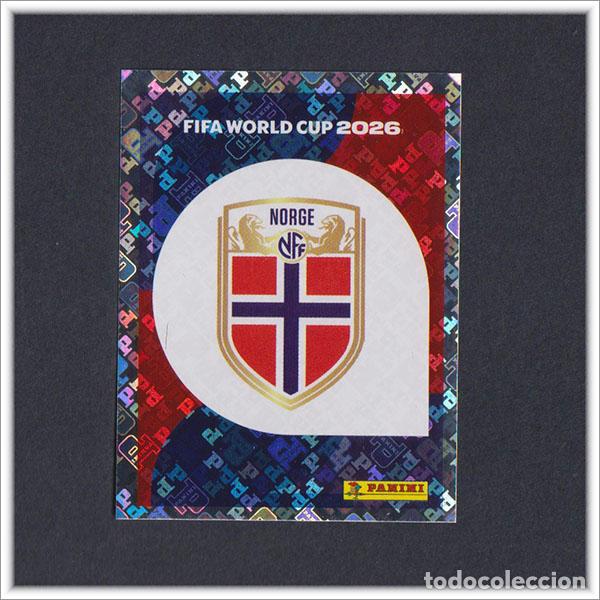 Cromos de F&uacute;tbol: FIFA WORLD CUP 2026 26 MUNDIAL PANINI ESCUDO NOR 1 NORUEGA COLECCI&Oacute;N ALBUM LIGA STICKER