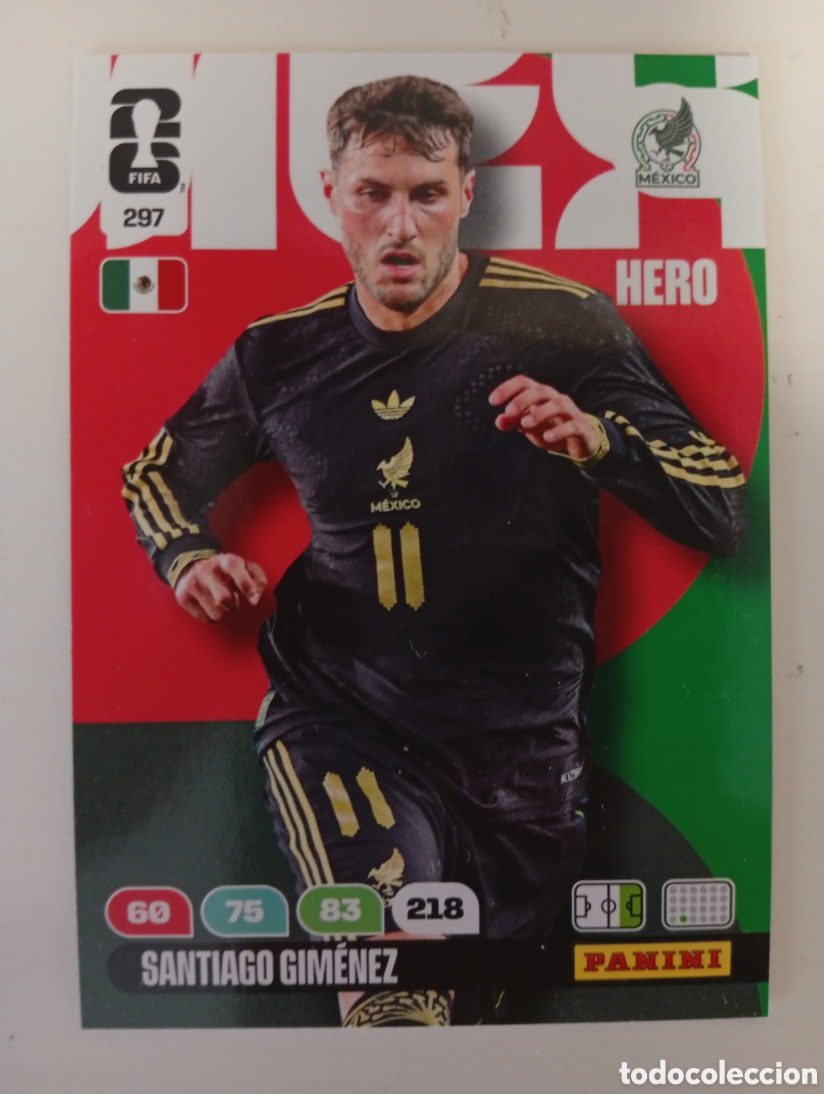 Cromos de Futebol: PANINI ADRENALYN MUNDIAL WORLD CUP 2026 - N&ordm; 297 - SANTIAGO GIM&Eacute;NEZ - MEXICO