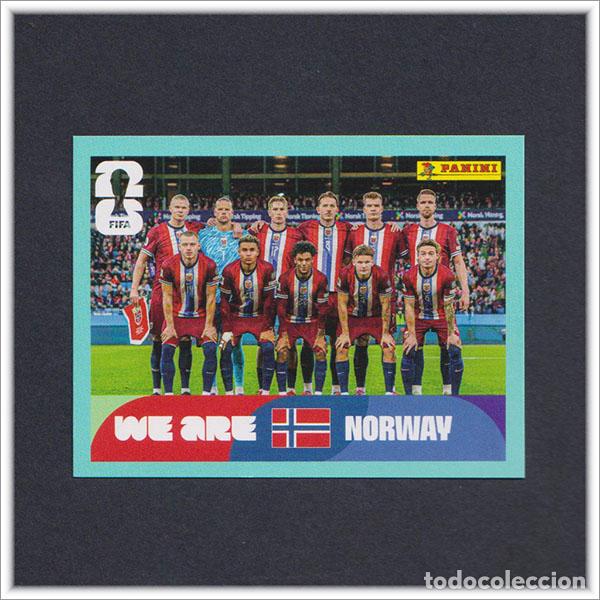 Cromos de F&uacute;tbol: FIFA WORLD CUP 2026 26 MUNDIAL PANINI EQUIPO ALINEACI&Oacute;N NOR 13 NORUEGA COLECCI&Oacute;N ALBUM LIGA STICKER