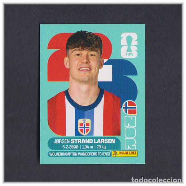 Cromos de F&uacute;tbol: FIFA WORLD CUP 2026 26 MUNDIAL PANINI STRAND LARSEN NOR 18 NORUEGA COLECCI&Oacute;N ALBUM LIGA STICKER