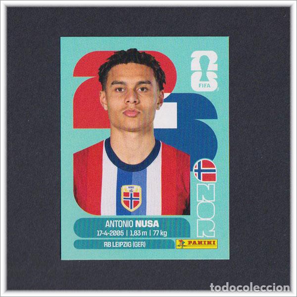 Cromos de F&uacute;tbol: FIFA WORLD CUP 2026 26 MUNDIAL PANINI ANTONIO NUSA NOR 19 NORUEGA COLECCI&Oacute;N ALBUM LIGA STICKER