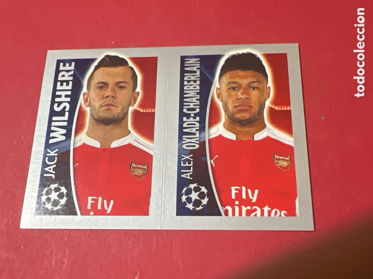 Cromos de Futebol: 405 A B GABRIEL Y COQUELIN ARSENAL CROMOS STICKERS UEFA CHAMPIONS LEAGUE TOPPS 15 16 2015 2016