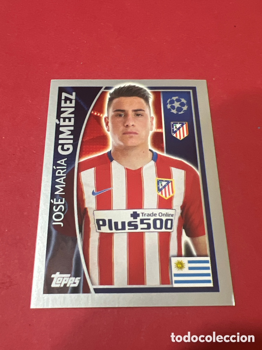 Cromos de F&uacute;tbol: C1742. 179 GIMENEZ (ATLETICO DE MADRID) UEFA CHAMPIONS LEAGUE 2015/2016 TOPPS
