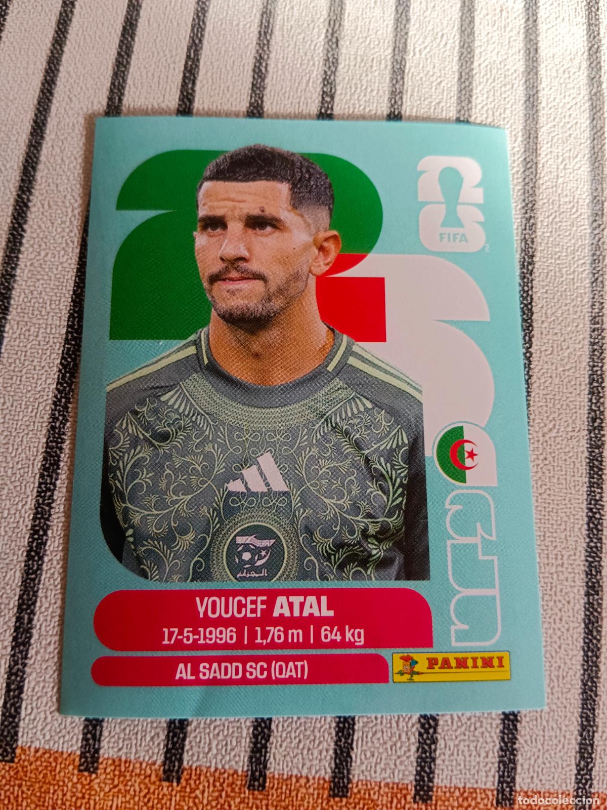 Cromos de F&uacute;tbol: MUNDIAL 2026 ESTADOS UNIDOS USA MEXICO MEJICO CANADA ALG 4 ALG4 YOUCEF ATAL ARGELIA FIFA WORLD