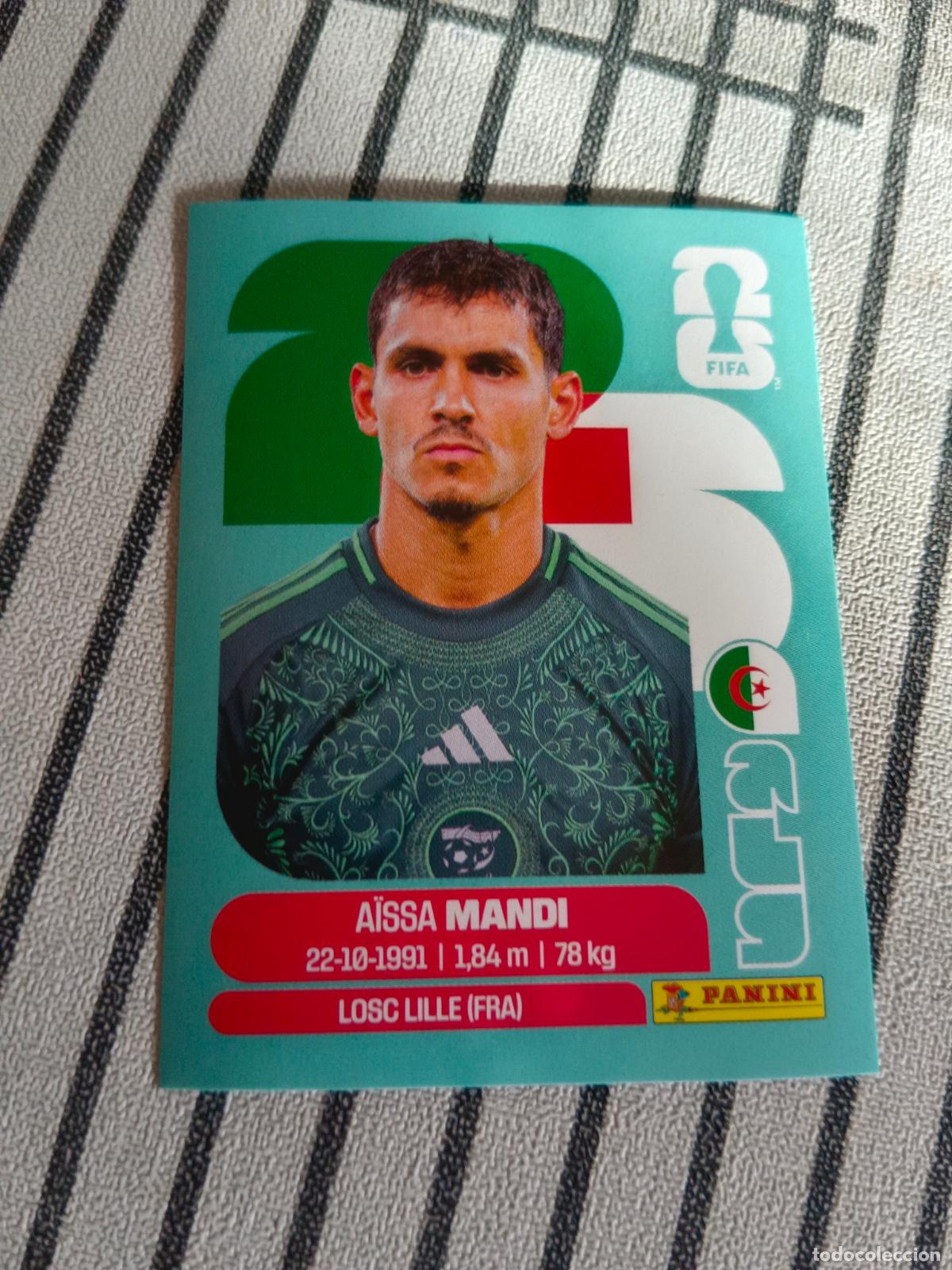 Football Stickers: MUNDIAL 2026 ESTADOS UNIDOS USA MEXICO MEJICO CANADA ALG 7 ALG7 AISSA MANDI ARGELIA FIFA WORLD