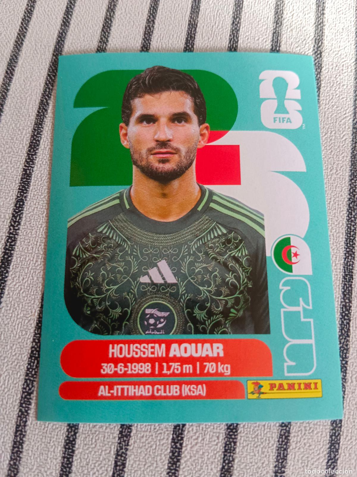 Cartes &agrave; collectionner de Football: MUNDIAL 2026 ESTADOS UNIDOS USA MEXICO MEJICO CANADA ALG 9 ALG9 HOUSSEM AOUAR ARGELIA FIFA WORLD