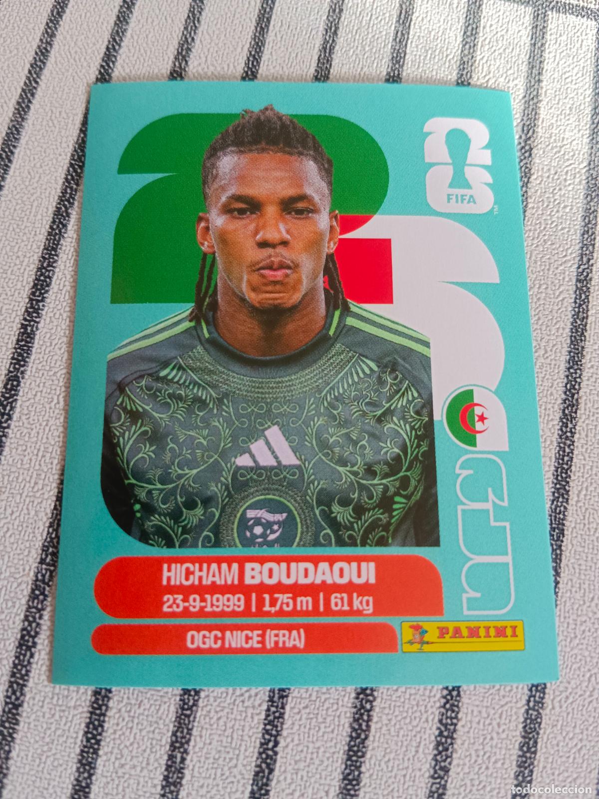 Football Stickers: MUNDIAL 2026 ESTADOS UNIDOS USA MEXICO MEJICO CANADA ALG 10 ALG10 HICHAM BOUDAOUI ARGELIA FIFA WORLD
