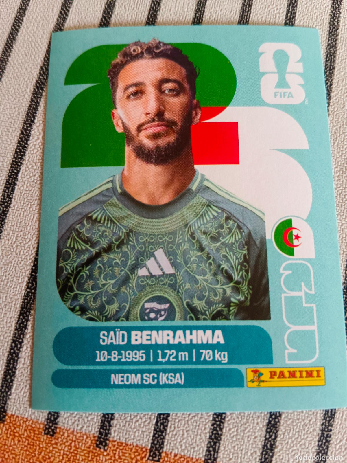 Cromos de F&uacute;tbol: MUNDIAL 2026 ESTADOS UNIDOS USA MEXICO MEJICO CANADA ALG 16 ALG16 SAID BENRAHMA ARGELIA FIFA WORLD