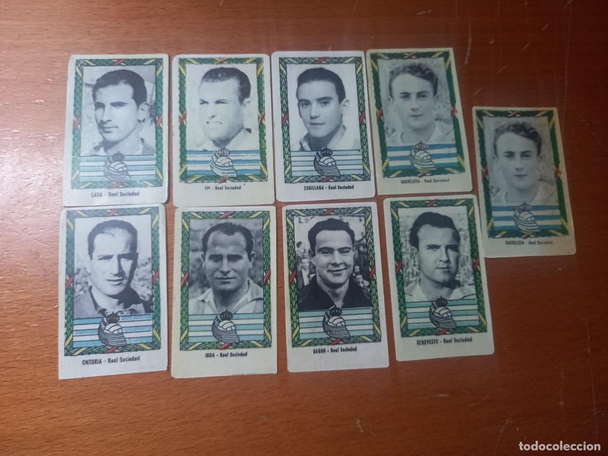 Cromos de Futebol: RUIZ ROMERO 1953 9 CROMOS DE LA REAL SOCIEDAD