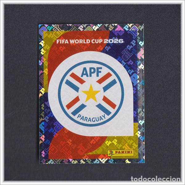 Cromos de F&uacute;tbol: FIFA WORLD CUP 2026 26 MUNDIAL PANINI ESCUDO PAR 1 PARAGUAY COLECCI&Oacute;N ALBUM LIGA STICKER