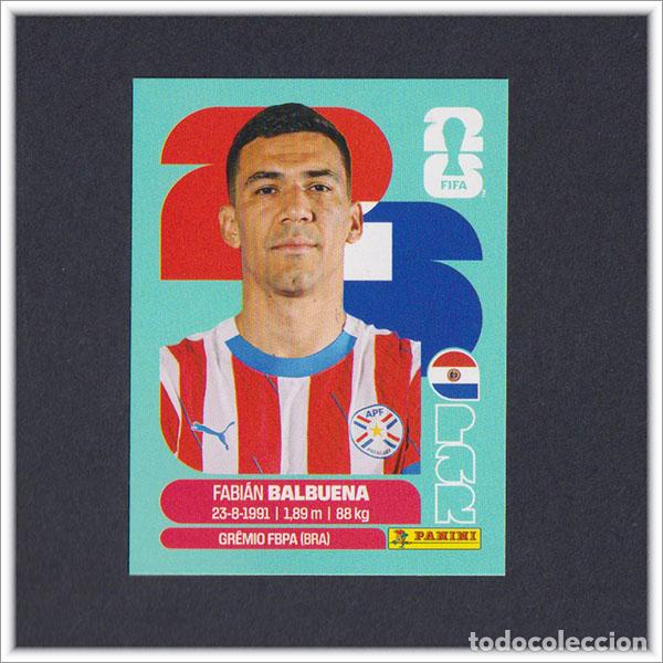 Cromos de F&uacute;tbol: FIFA WORLD CUP 2026 26 MUNDIAL PANINI BALBUENA PAR 5 PARAGUAY COLECCI&Oacute;N ALBUM LIGA STICKER